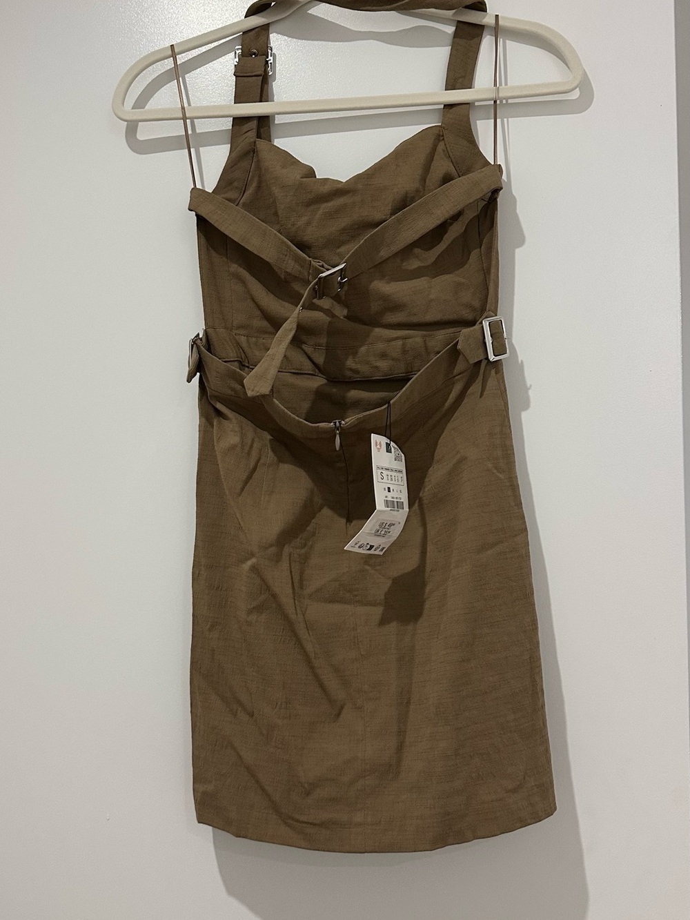 Zara Buckle Halter Mini Dress - Picture 5 of 7